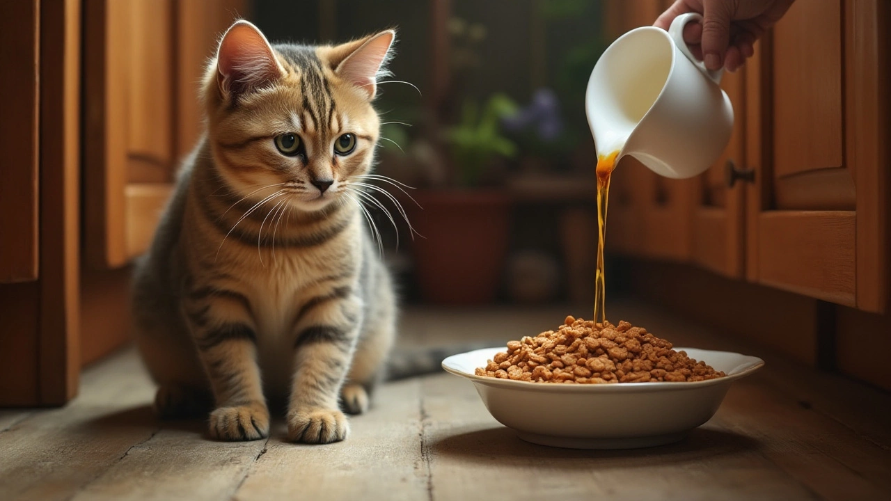 Enhancing Cat Diet: Adding Moisture to Dry Food