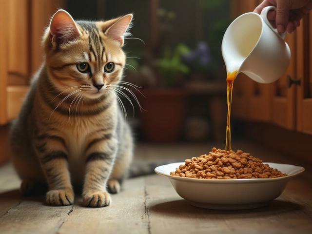 Enhancing Cat Diet: Adding Moisture to Dry Food