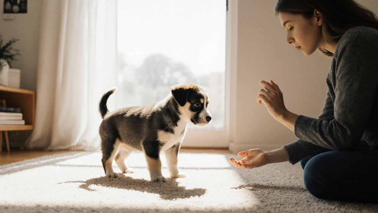 Interrupting a puppy’s indoor peeing: what’s the right move?