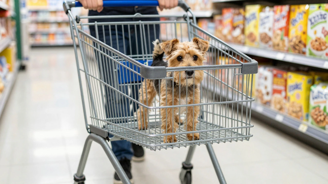 Can a Dog Sit in a Shopping Cart? Safety Guide & Rules