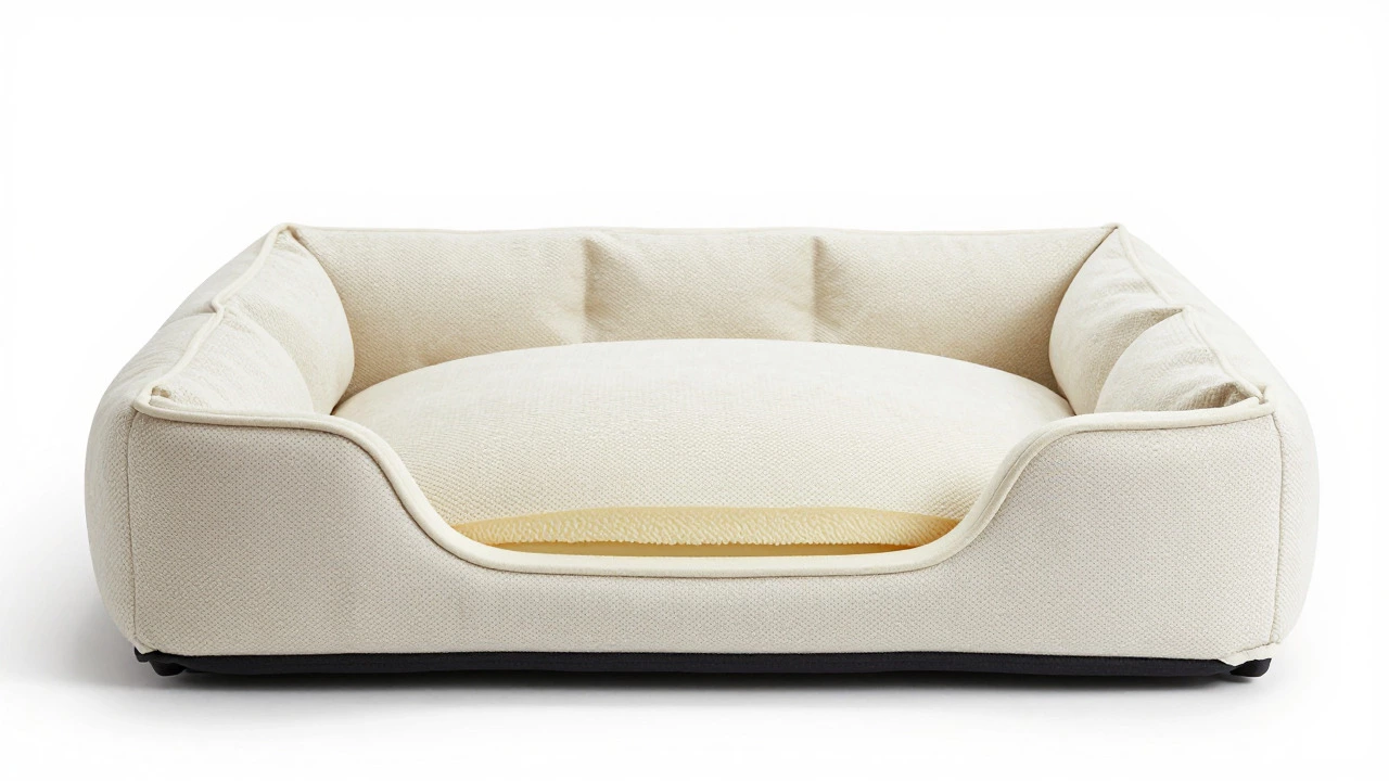 New orthopedic dog bed with supportive foam and raised edges