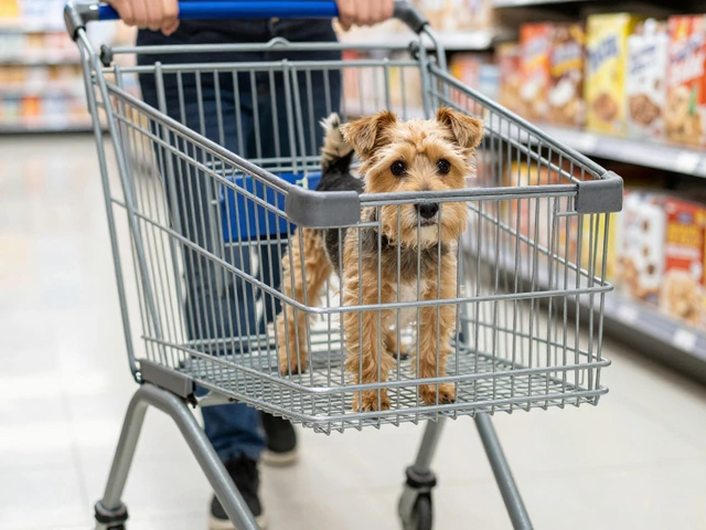 Can a Dog Sit in a Shopping Cart? Safety Guide & Rules